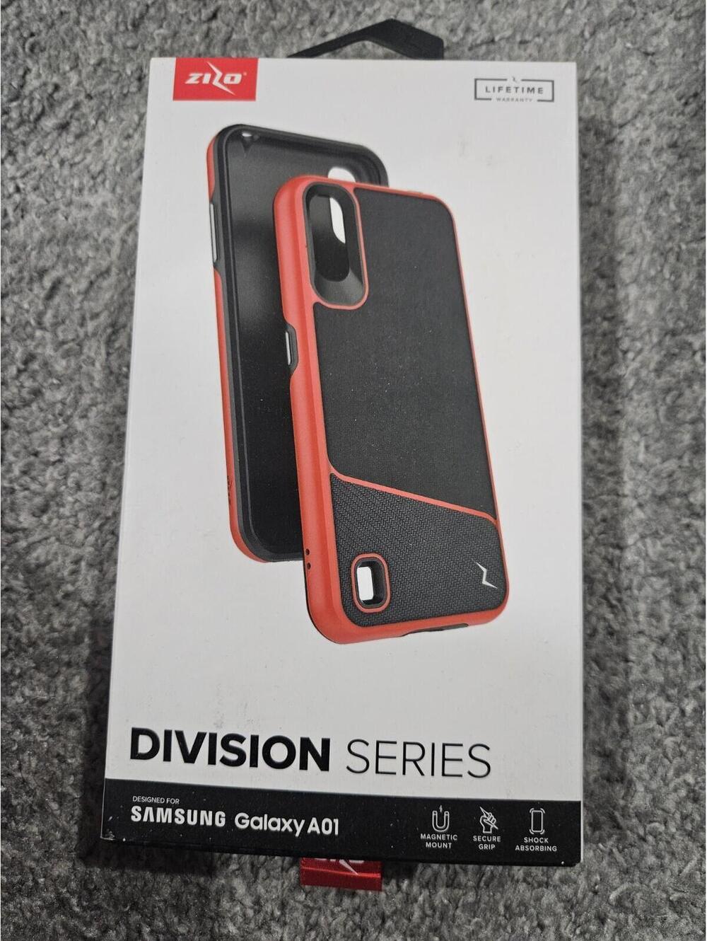 Phone Case For Samsung A01 Zizo Division Series Red And Black